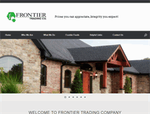 Tablet Screenshot of frontier-trading.com